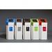 Pack of 5 Cardboard Recyclingbins, Including Bags & A 5 Graphics 437577