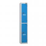 2 Door 1800 X 300 300 Ppelocker, Silvercobalt Blue, Cam Locks 437668