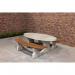 Picnic Table Deluxeoval - Natural Concrete 437717