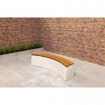Bench Deluxe Oval- Natural Concrete 437730