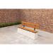 Bench Deluxe Withbackrest - Natural Concrete 437731