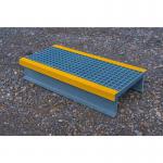 Grp Step Over Platform 464 X 996 X 188 mm (150 mm Clearance) Greyyellow 437744