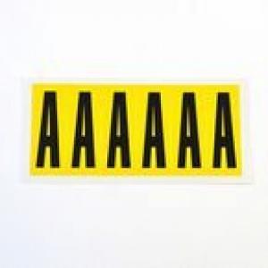 Letter A 6 CharactersCard  90X38mm Pack Of 10 437823