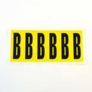 Letter B 6 CharactersCard  90X38mm Pack Of 10 437829