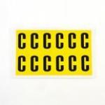 Letter C 12 Characterscard,38 X 21 mm Pack of 10 437833