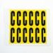 Letter C 12 Characterscard,56 X 21 mm Pack of 10 437834