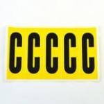 Letter C 5 Characterscard 130 X 45 mm Pack of 10 437836