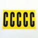 Letter C 5 Characterscard 130 X 45 mm Pack of 10 437836