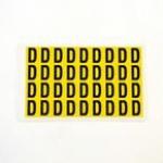 Letter D 36 Characterscard,19 X 14 mm Pack of 10 437838