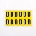 Letter D 12 Characterscard,38 X 21 mm Pack of 10 437839
