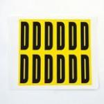 Letter D 12 Characterscard,56 X 21 mm Pack of 10 437840