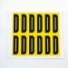 Letter D 12 Characterscard,56 X 21 mm Pack of 10 437840