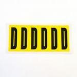 Letter D 6 Characterscard 90 X 38 mm Pack of 10 437841