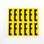 Letter E 12 Characterscard,56 X 21 mm Pack of 10 437846
