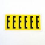 Letter E 6 Characterscard 90 X 38 mm Pack of 10 437847