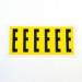 Letter E 6 Characterscard 90 X 38 mm Pack of 10 437847