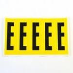 Letter E 5 Characterscard 130 X 45 mm Pack of 10 437848