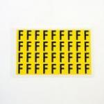 Letter F 36 Characterscard,19 X 14 mm Pack of 10 437850