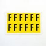 Letter F 12 Characterscard,38 X 21 mm Pack of 10 437851
