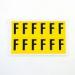 Letter F 12 Characterscard,38 X 21 mm Pack of 10 437851