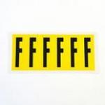 Letter F 6 Characterscard 90 X 38 mm Pack of 10 437853