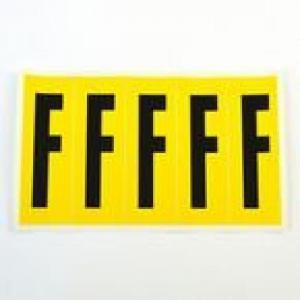 Letter F 5 CharactersCard 130X45mm Pack Of 10 437854