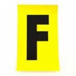 Letter F 1 Charactercard 230 X 140 mm Pack of 10 437855