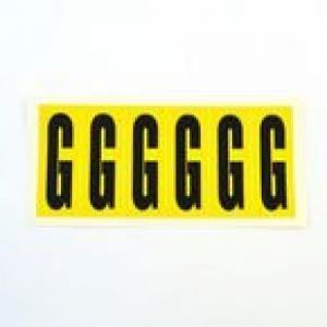 Letter G 6 CharactersCard  90X38mm Pack Of 10 437859