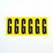 Letter G 6 Characterscard 90 X 38 mm Pack of 10 437859