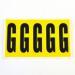 Letter G 5 Characterscard 130 X 45 mm Pack of 10 437860