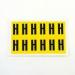 Letter H 12 Characterscard,38 X 21 mm Pack of 10 437863
