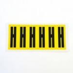 Letter H 6 Characterscard 90 X 38 mm Pack of 10 437865