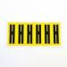 Letter H 6 Characterscard 90 X 38 mm Pack of 10 437865