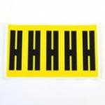 Letter H 5 Characterscard 130 X 45 mm Pack of 10 437866