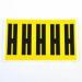 Letter H 5 Characterscard 130 X 45 mm Pack of 10 437866