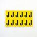 Letter J 12 Characterscard,38 X 21 mm Pack of 10 437875