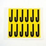 Letter J 12 Characterscard,56 X 21 mm Pack of 10 437876