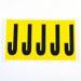 Letter J 5 Characterscard 130 X 45 mm Pack of 10 437878