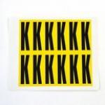 Letter K 12 Characterscard,56 X 21 mm Pack of 10 437882