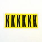 Letter K 6 Characterscard 90 X 38 mm Pack of 10 437883
