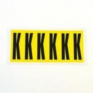 Letter K 6 CharactersCard  90X38mm Pack Of 10 437883