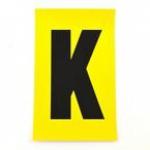 Letter K 1 Charactercard 230 X 140 mm Pack of 10 437885