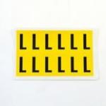 Letter l 12 Characterscard,38 X 21 mm Pack of 10 437887