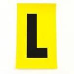 Letter l 1 Charactercard 230 X 140 mm Pack of 10 437891