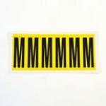 Letter m 6 Characterscard 90 X 38 mm Pack of 10 437895
