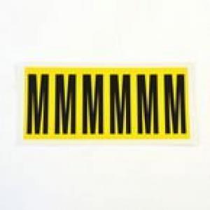 Letter M 6 CharactersCard  90X38mm Pack Of 10 437895