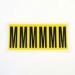 Letter m 6 Characterscard 90 X 38 mm Pack of 10 437895