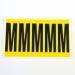 Letter m 5 Characterscard 130 X 45 mm Pack of 10 437896