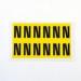 Letter N 12 Characterscard,38 X 21 mm Pack of 10 437899