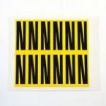 Letter N 12 Characterscard,56 X 21 mm Pack of 10 437900